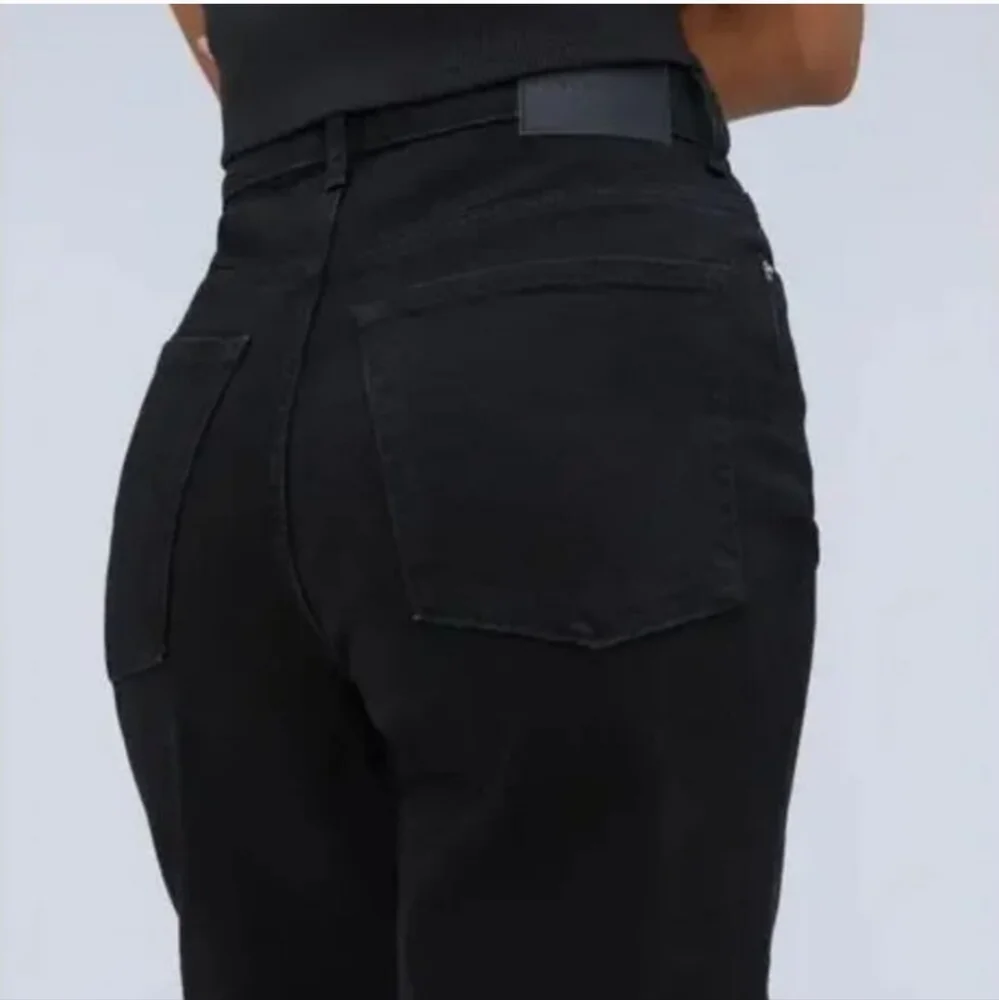 NWOT Everlane Coal Black Way High Straight Leg Denim Jeans In 27 Regular - Picture 5 of 10